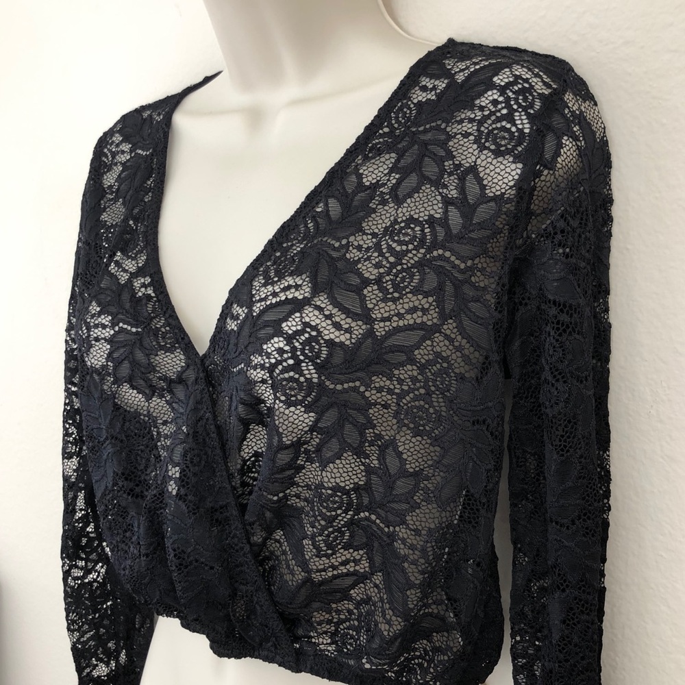 🪴3x$20 SALE Forever 21 Black Long Sleeve Blouse